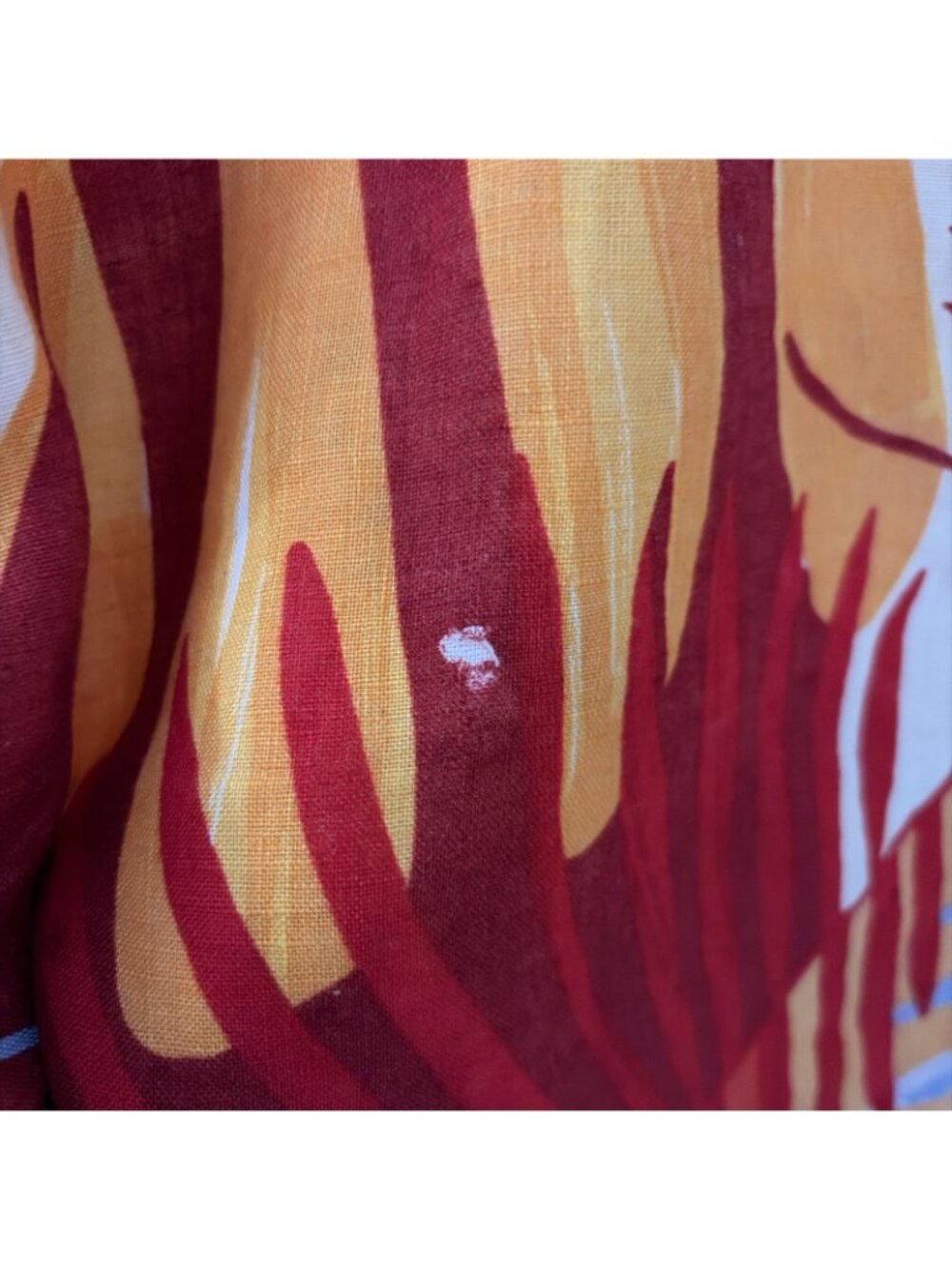 C&C California 100% Linen Tropical Shift Dress Size XS Sleeveless Summer Beach - Picture 6 of 12